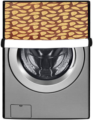 KVER KINGMATTERS Front Loading Washing Machine  Cover(Width: 64 cm, Yellow, Multicolor)