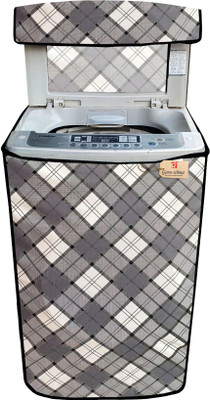 GURU-ISHMA Top Loading Washing Machine  Cover(Width: 58.4 cm, Grey, Black)
