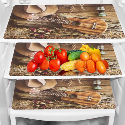 SANRAKSSHAN Fridge Mat(Width: 44 cm, Multicolor)