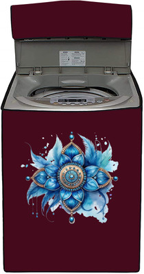 SO HOMEFURNISHING Top Loading Washing Machine  Cover(Width: 55.1 cm, Maroon)