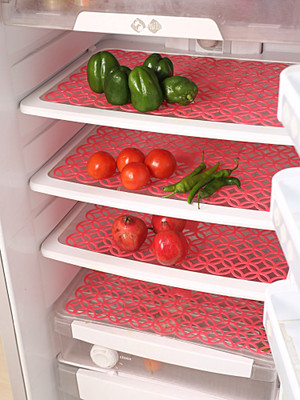 KUBER INDUSTRIES Fridge Mat(Width: 44 cm, Pink)