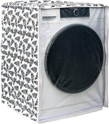 Fhimer Front Loading Washing Machine  Cover(Width: 50 cm, Black & White)