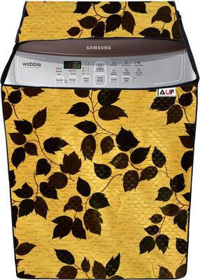 AAVYA UNIQUE FASHION Top Loading Washing Machine  Cover(Width: 63.7 cm, Brown,Gold)