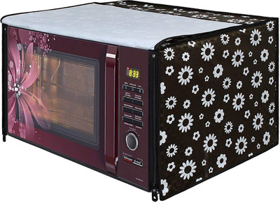 MW PRINTS Microwave Oven  Cover(Width: 53.75 cm, Grey)