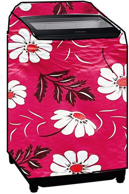 Delideal Top Loading Washing Machine  Cover(Width: 84 cm, Pink, White)