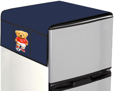 JM Homefurnishings Refrigerator  Cover(Width: 55.879999999999995 cm, Blue)