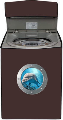 SIMSSOLUTIONS Top Loading Washing Machine  Cover(Width: 68.0999999999999 cm, Brown)