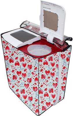 Crosia Craft Semi-Automatic Washing Machine  Cover(Width: 82 cm, Red)