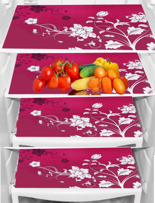 Trendy Rabbit Fridge Mat(Width: 32 cm, Blue)