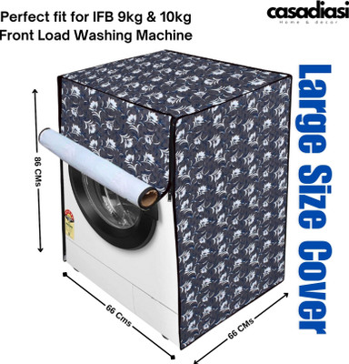 Casadiasi Front Loading Washing Machine  Cover(Width: 66 cm, Grey)