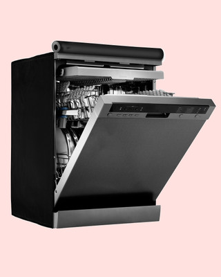 Classic Dishwasher  Cover(Width: 63 cm, BLACK)