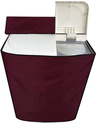 JMHomefurnshings Semi-Automatic Washing Machine  Cover(Width: 81 cm, Maroon)