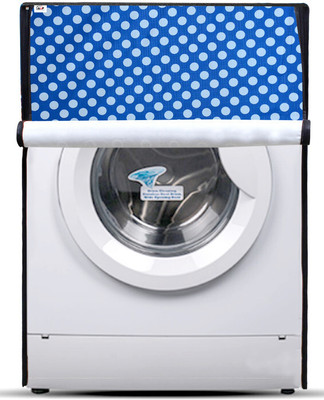 AAVYA UNIQUE FASHION Front Loading Washing Machine  Cover(Width: 65 cm, Blue, White)