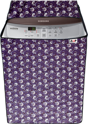 AAVYA UNIQUE FASHION Top Loading Washing Machine  Cover(Width: 63.7 cm, Purple,White)