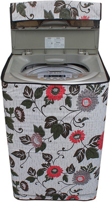 KingMatters Top Loading Washing Machine  Cover(Width: 55 cm, Grey, Printed)