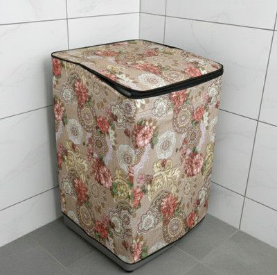 YUALIN CREATION Top Loading Washing Machine  Cover(Width: 61 cm, Brown, Red)