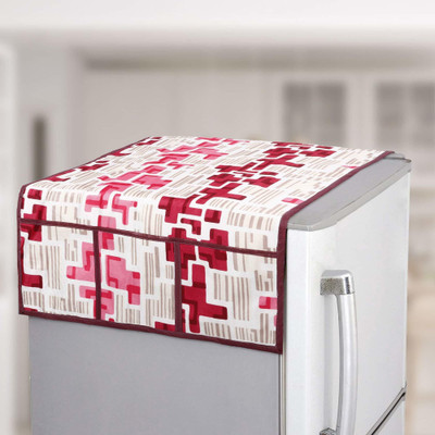 E-Retailer Refrigerator  Cover(Width: 53 cm, Red)
