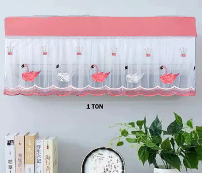 Mahant Handwork Air Conditioner  Cover(Width: 86 cm, WHITE)