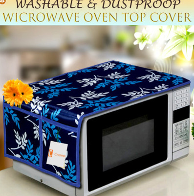Crosmo Microwave Oven  Cover(Width: 54.61 cm, Blue, Grey)