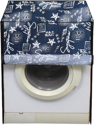 DREAMINDIANASSOCIATION Front Loading Washing Machine  Cover(Width: 67 cm, Blue, White)