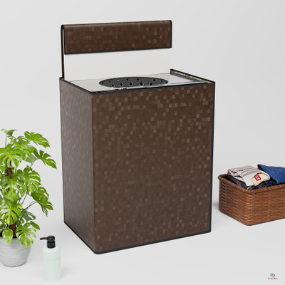Heart Home Top Loading Washing Machine  Cover(Width: 60 cm, Brown)