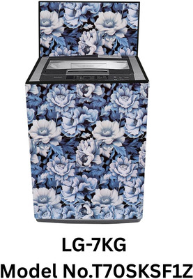 Elam Decor Top Loading Washing Machine  Cover(Width: 58 cm, Blue)