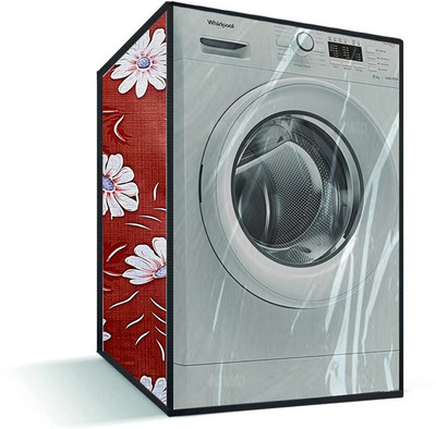 Delideal Front Loading Washing Machine  Cover(Width: 63 cm, Brown, White)