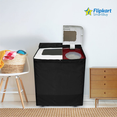 Flipkart SmartBuy Semi-Automatic Washing Machine  Cover(Width: 80 cm, Black)