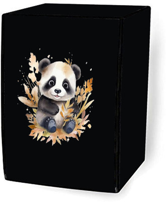 Delideal Front Loading Washing Machine  Cover(Width: 66 cm, Black)