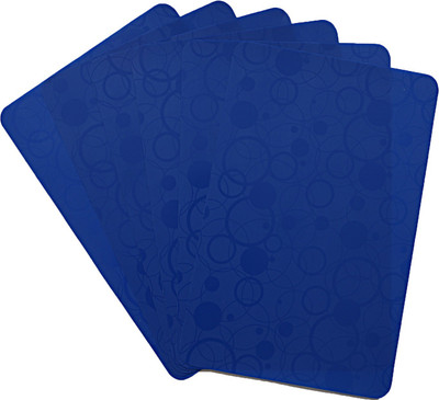 KUBER INDUSTRIES Rectangular Pack of 6 Table Placemat(Blue, PVC)