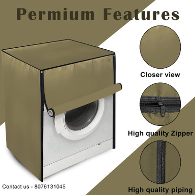 Glory Care Front Loading Washing Machine  Cover(Width: 60 cm, Beige)
