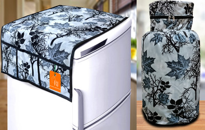 RELOOK INDUSTRIES Refrigerator  Cover(Width: 99 cm, BLACK)