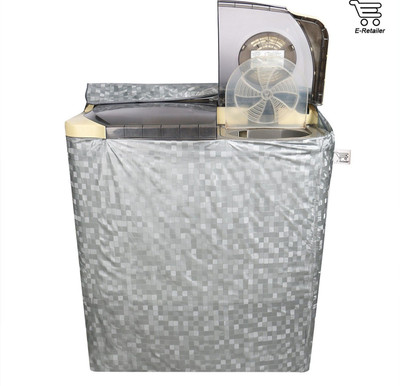 E-Retailer Semi-Automatic Washing Machine  Cover(Width: 84 cm, Silver)
