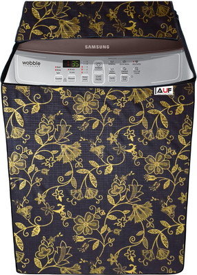 AAVYA UNIQUE FASHION Top Loading Washing Machine  Cover(Width: 63.7 cm, Gold,Brown)