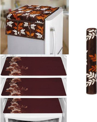 RichBox Fridge Mat(Width: 45 cm, Brown)