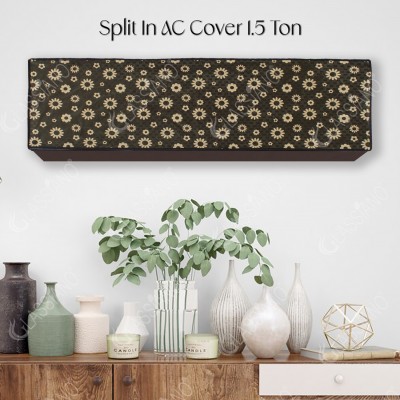 Glassiano Air Conditioner  Cover(Width: 109.22 cm, Yellow::Brown)