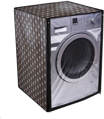 Nitasha Front Loading Washing Machine  Cover(Width: 60 cm, Black, Grey)