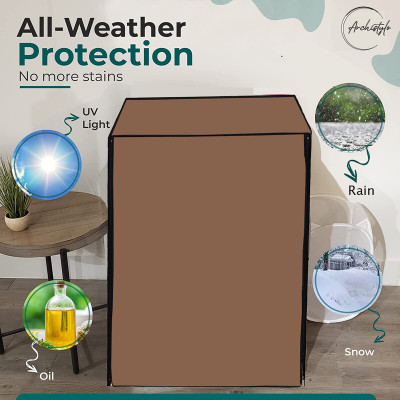 Archistylo Front Loading Washing Machine  Cover(Width: 69 cm, Beige)