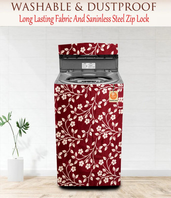 Kanushi Industries Top Loading Washing Machine  Cover(Width: 55 cm, Maroon)