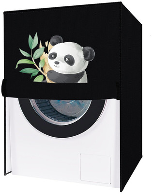 Delideal Front Loading Washing Machine  Cover(Width: 66 cm, Black)