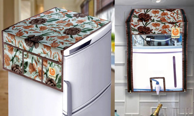 KANUSHI Refrigerator  Cover(Width: 99 cm, Brown)