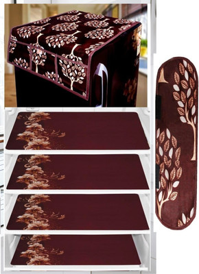 REVEXO Refrigerator  Cover(Width: 91 cm, Multicolor)