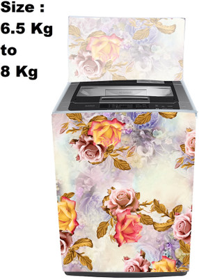 HomeStore-YEP Top Loading Washing Machine  Cover(Width: 56.1 cm, CreamFlower)