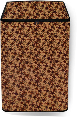 KVER KINGMATTERS Top Loading Washing Machine  Cover(Width: 63 cm, Brown, Beige)