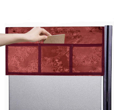 SHOPHOUSESTORE Refrigerator  Cover(Width: 53.34 cm, maroon)