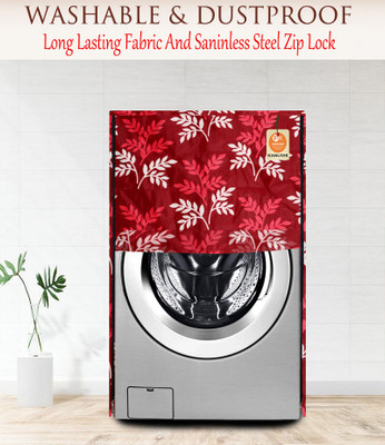 Kanushi Industries Front Loading Washing Machine  Cover(Width: 58 cm, Maroon)
