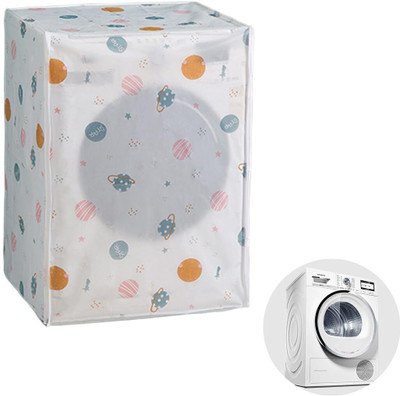Zibuyu Front Loading Washing Machine  Cover(Width: 58 cm, White Cartoon)