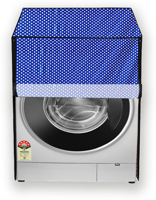 Hizing Front Loading Washing Machine  Cover(Width: 62 cm, Blue, White)