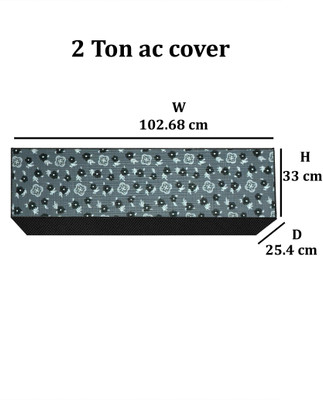 AAVYA UNIQUE FASHION Air Conditioner  Cover(Width: 102.68 cm, Grey,Silver)