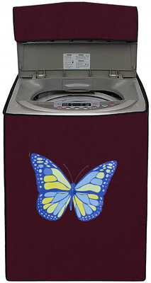 Delideal Top Loading Washing Machine  Cover(Width: 70 cm, Maroon)
